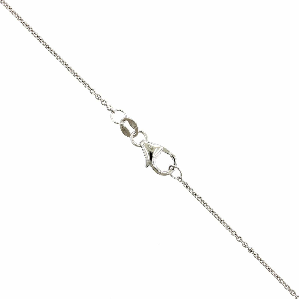 18K White Gold Sapphire Diamond Dome Necklace, 18k white gold, Long's Jewelers