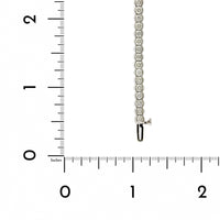 18K White Gold Semi Bezel Diamond Bracelet, 18k white gold, Long's Jewelers
