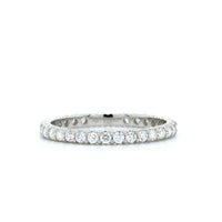 18K White Gold Shared Prong Diamond Band, 18k white gold, Long's Jewelers