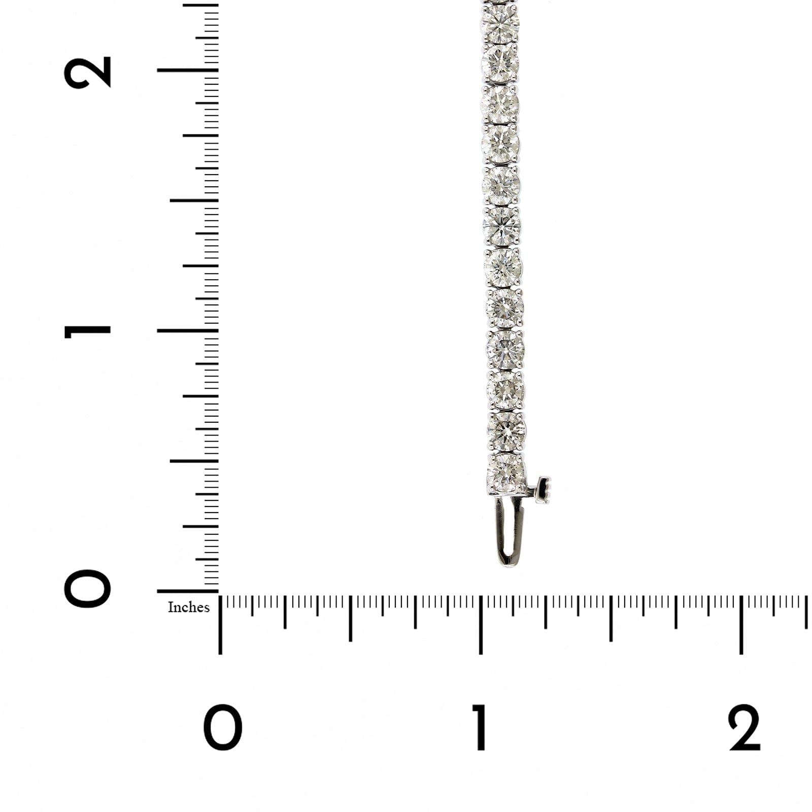 18K White Gold Shared Prong Diamond Tennis Bracelet, white gold, Long's Jewelers