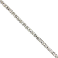 18K White Gold Shared Prong Diamond Tennis Bracelet, white gold, Long's Jewelers