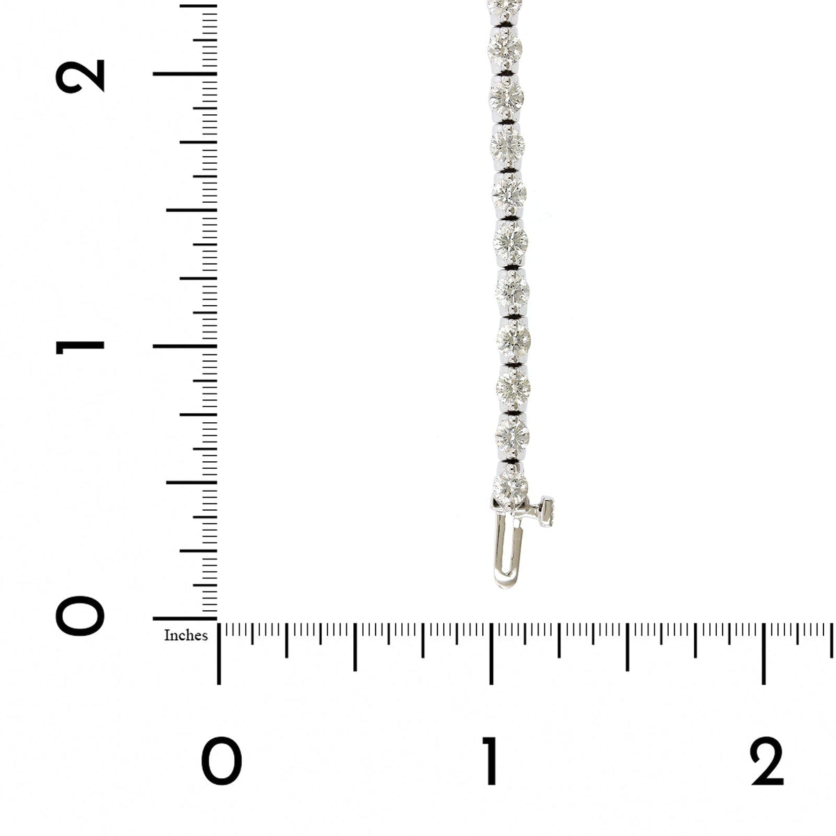 18K White Gold Single Prong Diamond Tennis Bracelet, 18k white gold, Long's Jewelers