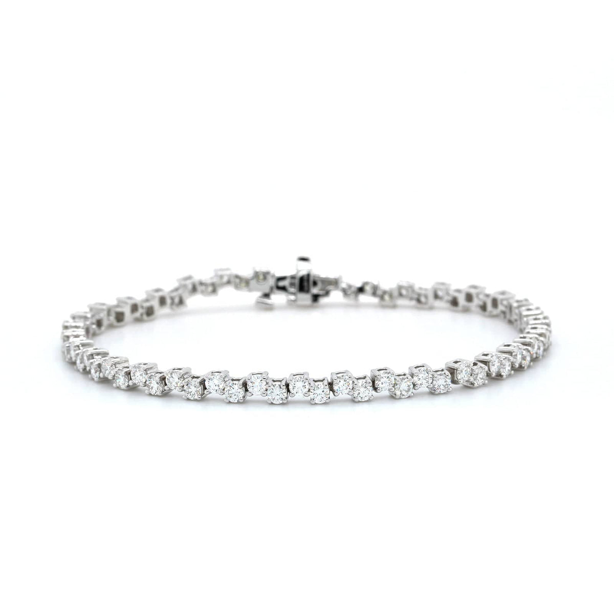 3 Carat Diamond Tennis Bracelet On Wrist - YouTube