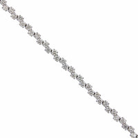 18K White Gold Zig Zag Diamond Bracelet, white gold, Long's Jewelers