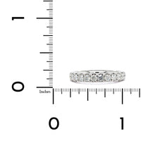 18K White Shared Prong Diamond Band, 18k white gold, Long's Jewelers