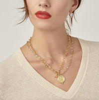 18K Yellow Gold Angel Diamond Pendant, yellow gold, Long's Jewelers