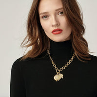 Temple St. Clair 18K Yellow Gold Angel Diamond Pendant