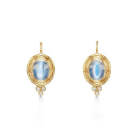 18K Yellow Gold Blue Moonstone Drop Earrings, Yellow Gold, Long's Jewelers