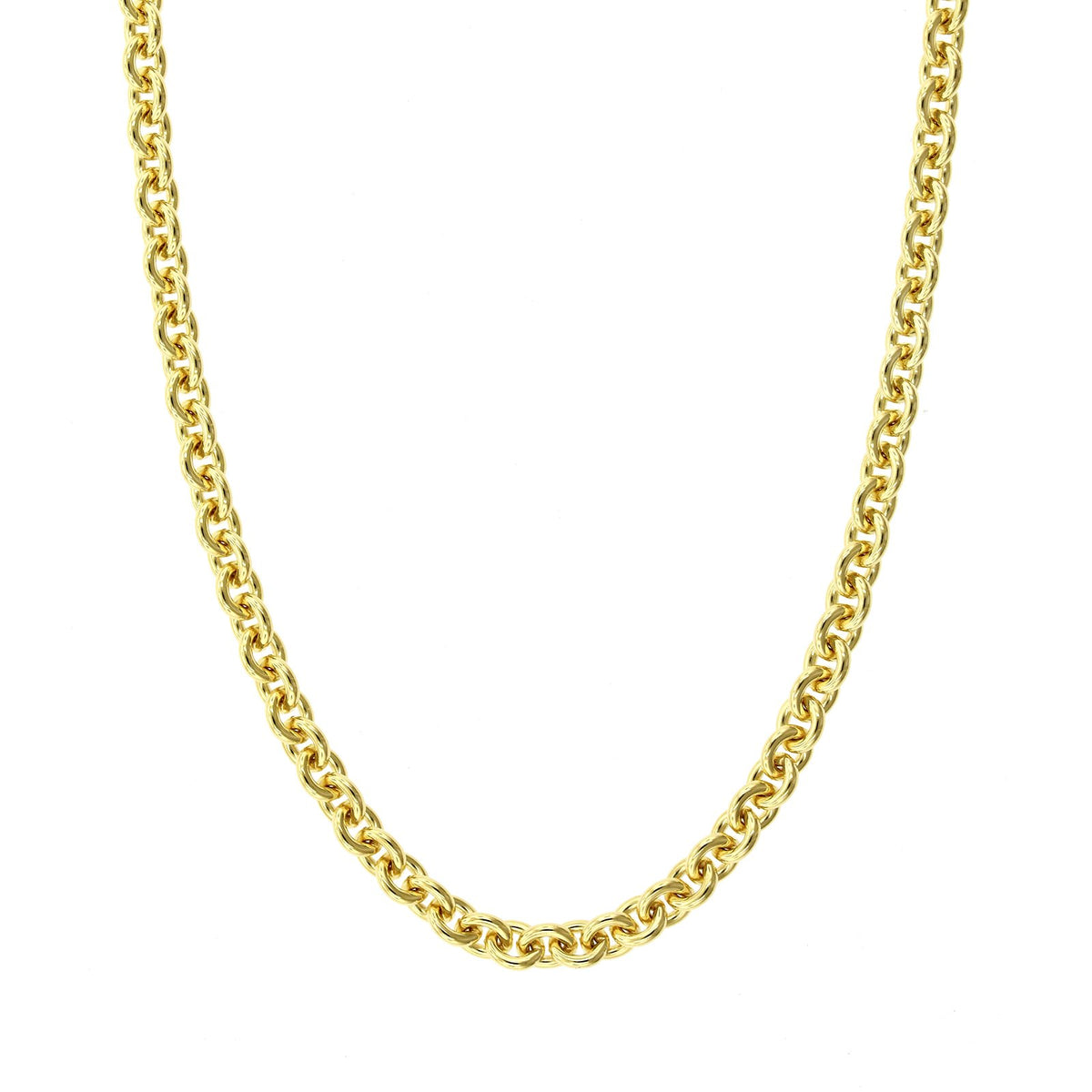 18K Yellow Gold Cable Chain, Gold, Long's Jewelers