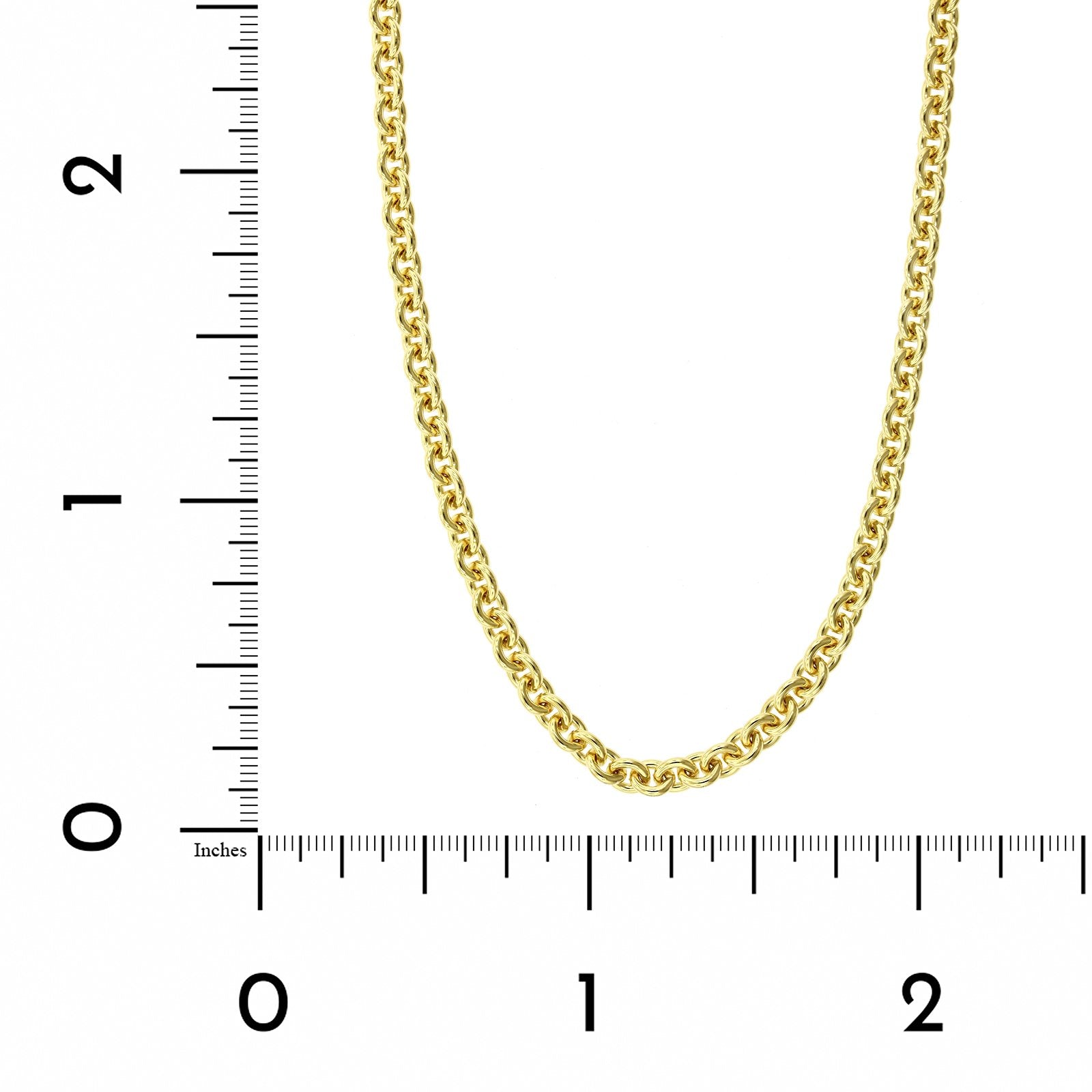 18K Yellow Gold Cable Chain
