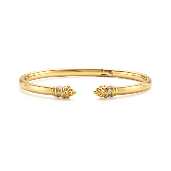 18K Yellow Gold Diamond Cuff Bracelet, Yellow Gold, Long's Jewelers