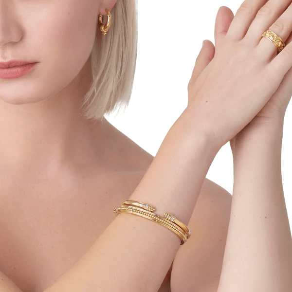 18K Yellow Gold Diamond Cuff Bracelet, Yellow Gold, Long's Jewelers