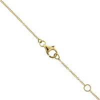 18K Yellow Gold Diamond Flower on Diamond by The Yard Necklace