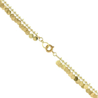 18K Yellow Gold Dotted Necklace