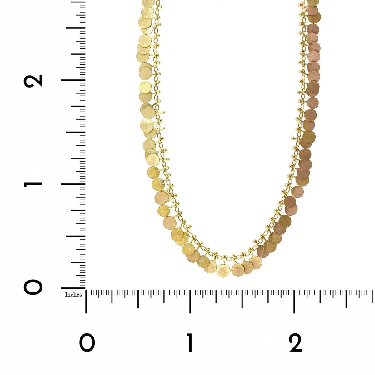 18K Yellow Gold Dotted Necklace