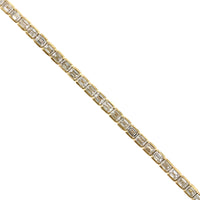 18K Yellow Gold Emerald Cut Tennis Bracelet, 18k yellow gold, Long's Jewelers