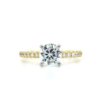 18K Yellow Gold Engagement Ring Setting