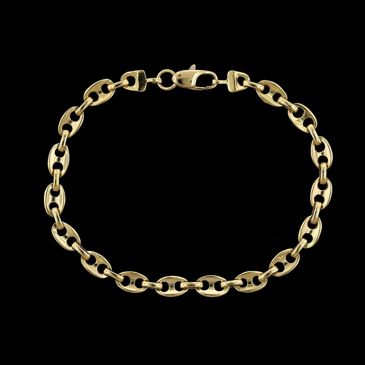 18K Yellow Gold Estate Mariner Link Bracelet, Gold, Long's Jewelers