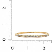 18K Yellow Gold Flexible Diamond Bangle Bracelet, 18k yellow gold, Long's Jewelers