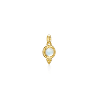 18K Yellow Gold Moonstone Pendant, Yellow Gold, Long's Jewelers