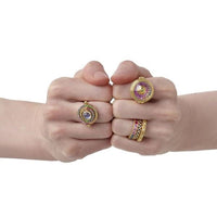 18K Yellow Gold Multi Sapphire Eternity Band, Gold, Long's Jewelers