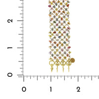 18K Yellow Gold Multi Sapphire Rondell 4 Row Bracelet,18k yellow gold, Long's Jewelers