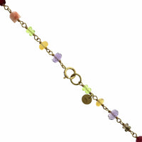 18K Yellow Gold Multi Stone Bead Necklace, 18K Yellow Gold, Long's Jewelers