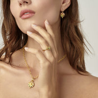 18K Yellow Gold Multi Stone Pendant, yellow gold, Long's Jewelers