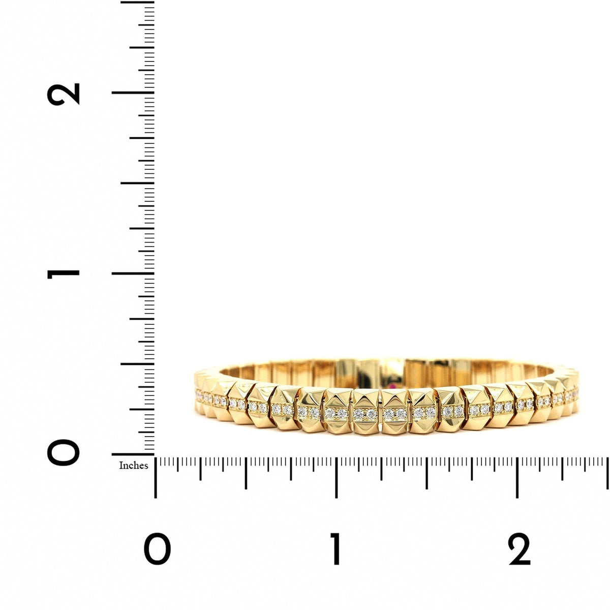 18K Yellow Gold Obelisco Flexible Stretch Bracelet, Yellow Gold, Long's Jewelers
