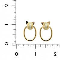 18K Yellow Gold Opera Diamond Drop Earrings, Yellow Gold, Long's Jewelers