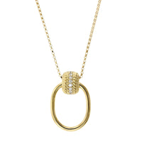 18K Yellow Gold Opera Diamond Pendant, Yellow Gold, Long's Jewelers