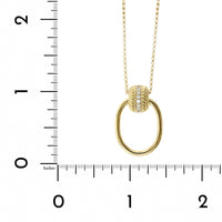 18K Yellow Gold Opera Diamond Pendant, Yellow Gold, Long's Jewelers
