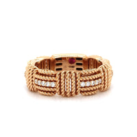 18K Yellow Gold Opera Diamond Ring, Yellow Gold, Long's Jewelers
