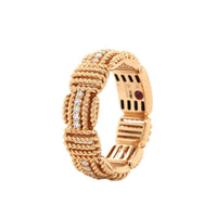 18K Yellow Gold Opera Diamond Ring, Yellow Gold, Long's Jewelers