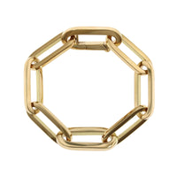 18K Yellow Gold Paperclip Bracelet, Gold, Long's Jewelers