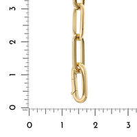 18K Yellow Gold Paperclip Bracelet, Gold, Long's Jewelers