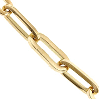 18K Yellow Gold Paperclip Bracelet, Gold, Long's Jewelers