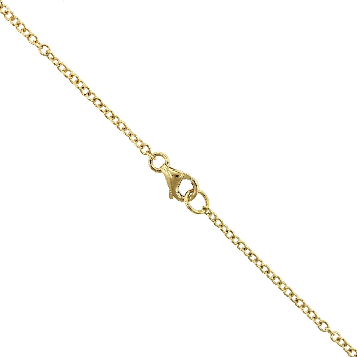 18K Yellow Gold Pave Diamond Disc Pendant, 18k yellow gold, Long's Jewelers