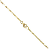 18K Yellow Gold Pave Diamond Disc Pendant, 18k yellow gold, Long's Jewelers