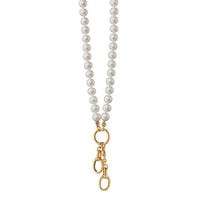 18K Yellow Gold Pearl Charm Enhancer Chain, Gold, Long's Jewelers