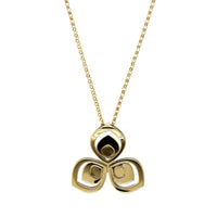 18K Yellow Gold Petal Diamond Pendant, Yellow Gold, Long's Jewelers