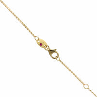 18K Yellow Gold Petal Diamond Pendant, Yellow Gold, Long's Jewelers