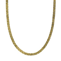 18K Yellow Gold Prong Set Diamond Line Necklace, 18k yellow gold, Long's Jewelers