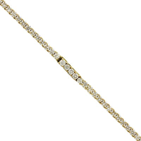 18K Yellow Gold Prong Set Diamond Line Necklace, 18k yellow gold, Long's Jewelers