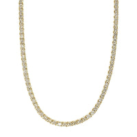 18K Yellow Gold Prong Set Diamond Line Necklace, 18k yellow gold, Long's Jewelers