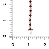 18K Yellow Gold Ruby and Diamond Tennis Bracelet, 18K Yellow Gold, Long's Jewelers