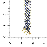 18K Yellow Gold Sapphire Bead 3 Row Necklace,18k yellow gold, Long's Jewelers
