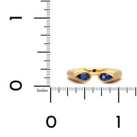 18K Yellow Gold Sapphire Open Ring, 18k yellow gold, Longs's Jewelers