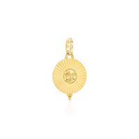 18K Yellow Gold Sun with Diamond PendantGold, Long's Jewelers