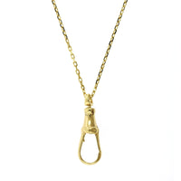 18K Yellow Gold Swivel Pendant Holder Cable Chain, Yellow Gold, Long's Jewelers